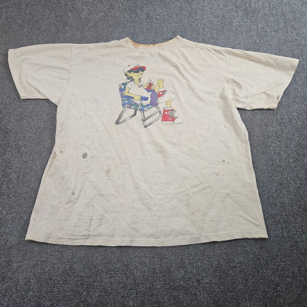 Oneita T Shirt XL White 1995 Kid‎ Duds Graphic Single Stitch Vintage Workwear